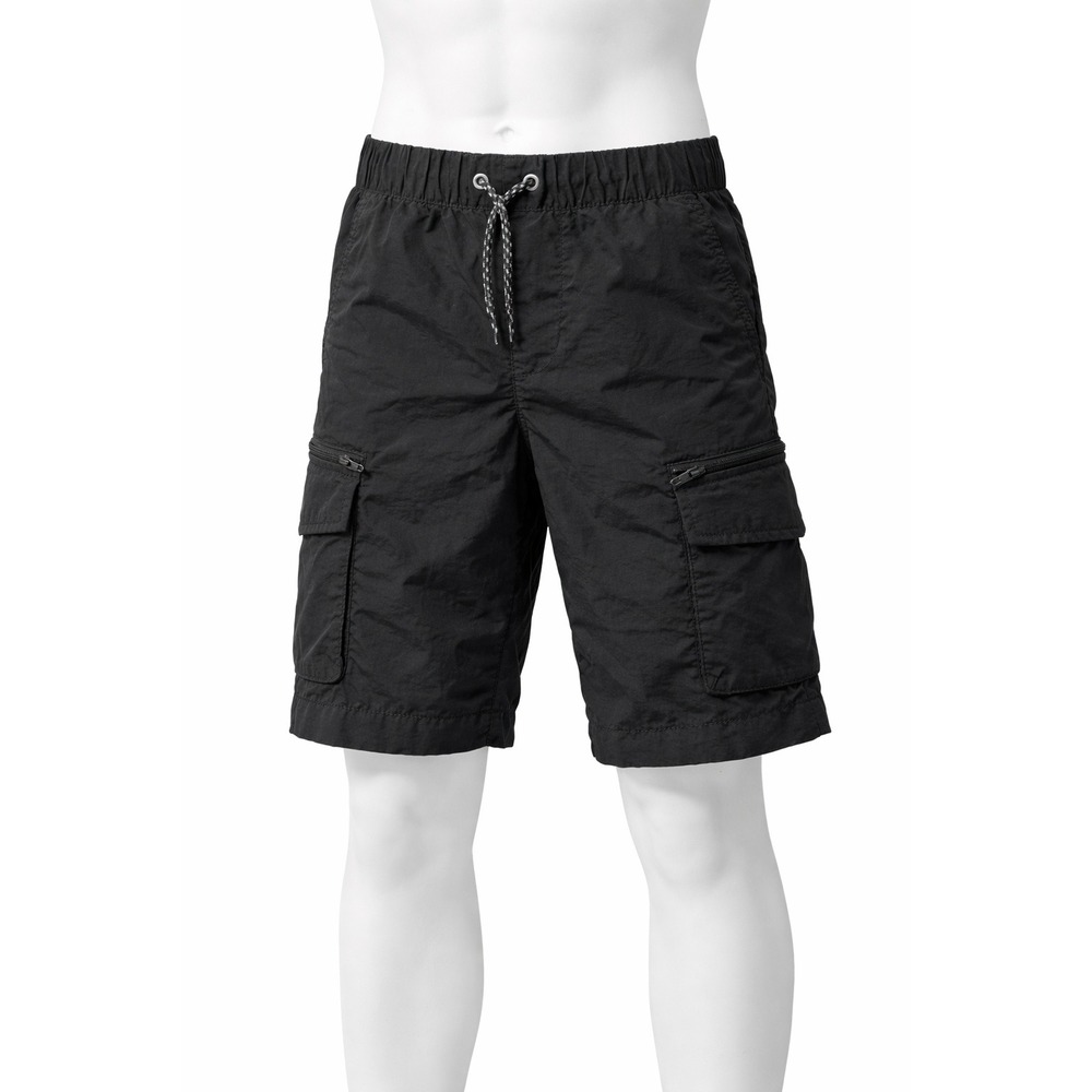 Old Navy Boys Cargo Shorts Black Nylon Size M 8 Elastic Waist Hiking Summer Kids
